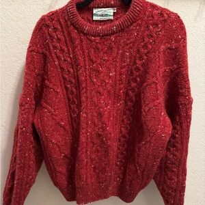 Aran Crafts Wool Cable Knit Sweater